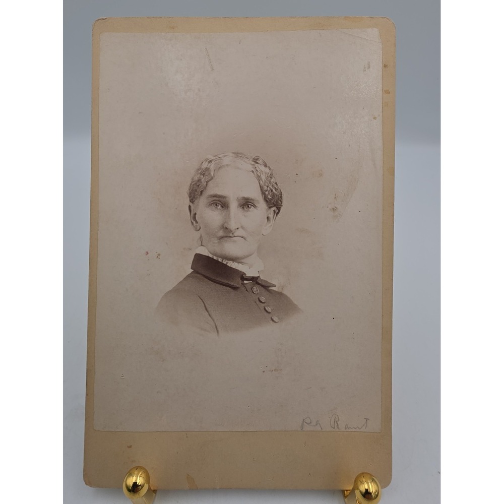 Antique Real Photo Late 1800-Early 1900s Lady Portrait AUNT ELMA 6.5" X 4"